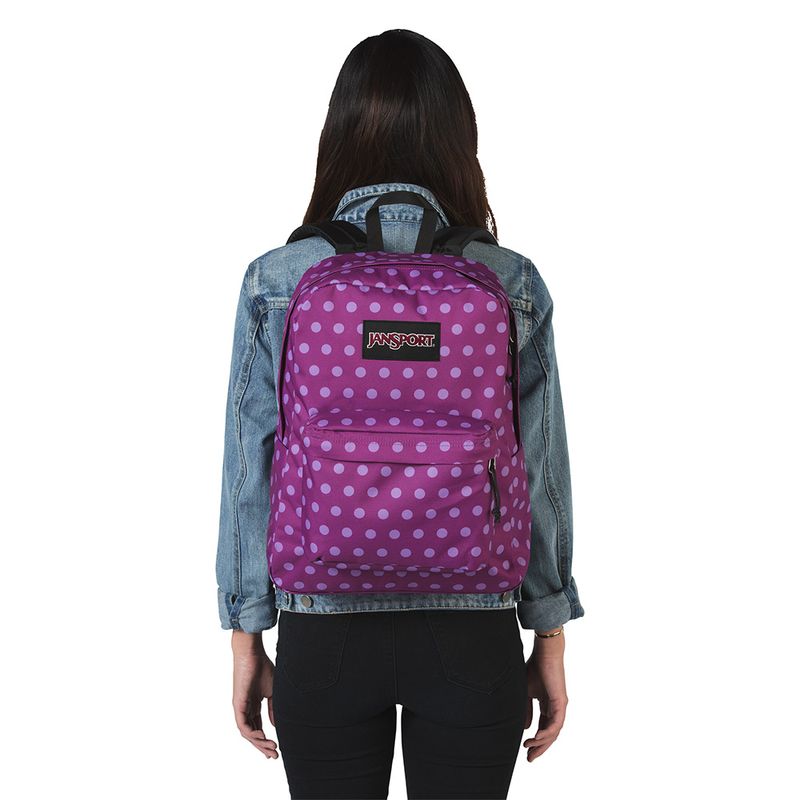 TWK8-Jansport-Black-Label-Superbreak-PurplePlumPolkaDot-66E-Variacao4