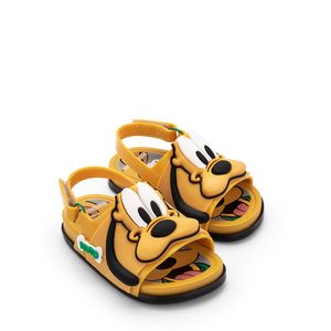 Mini Melissa Beach Slide Sandal + Mickey And Friends Amarelo Branco