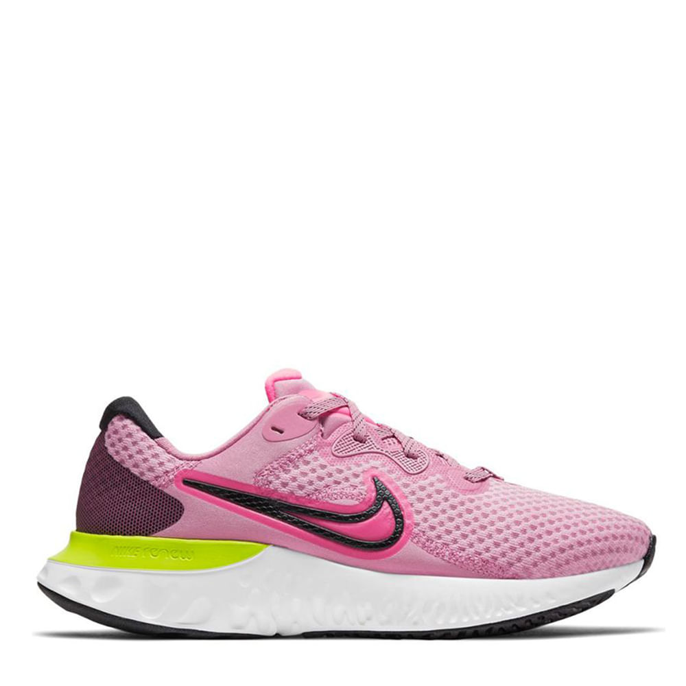 tênis nike renew run 2 feminino rosa