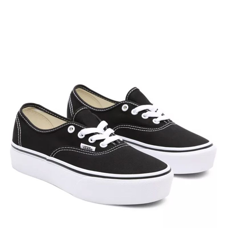vans authentic platform black