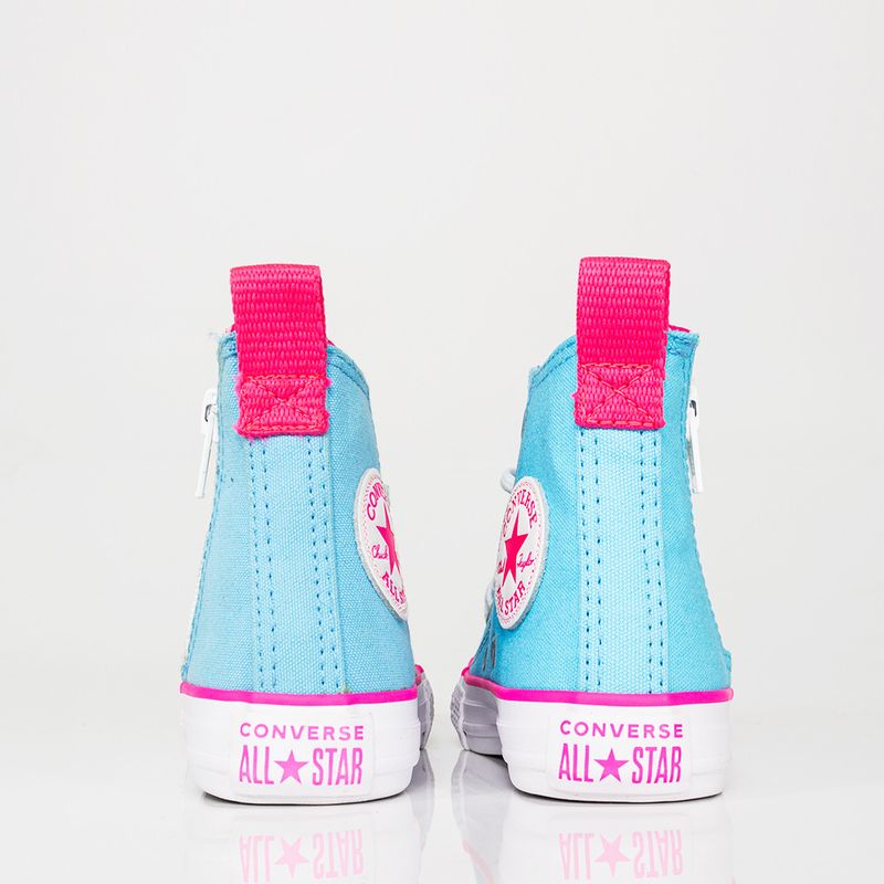 Tênis Infantil All Star Converse Chuck Taylor Hi Rosa Choque