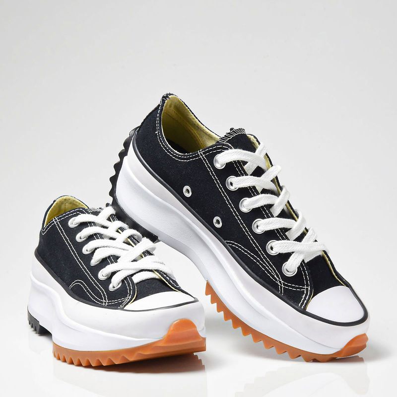 Tênis Converse Run Star Hike Ox Foundation Canvas Preto Branco CO03790002