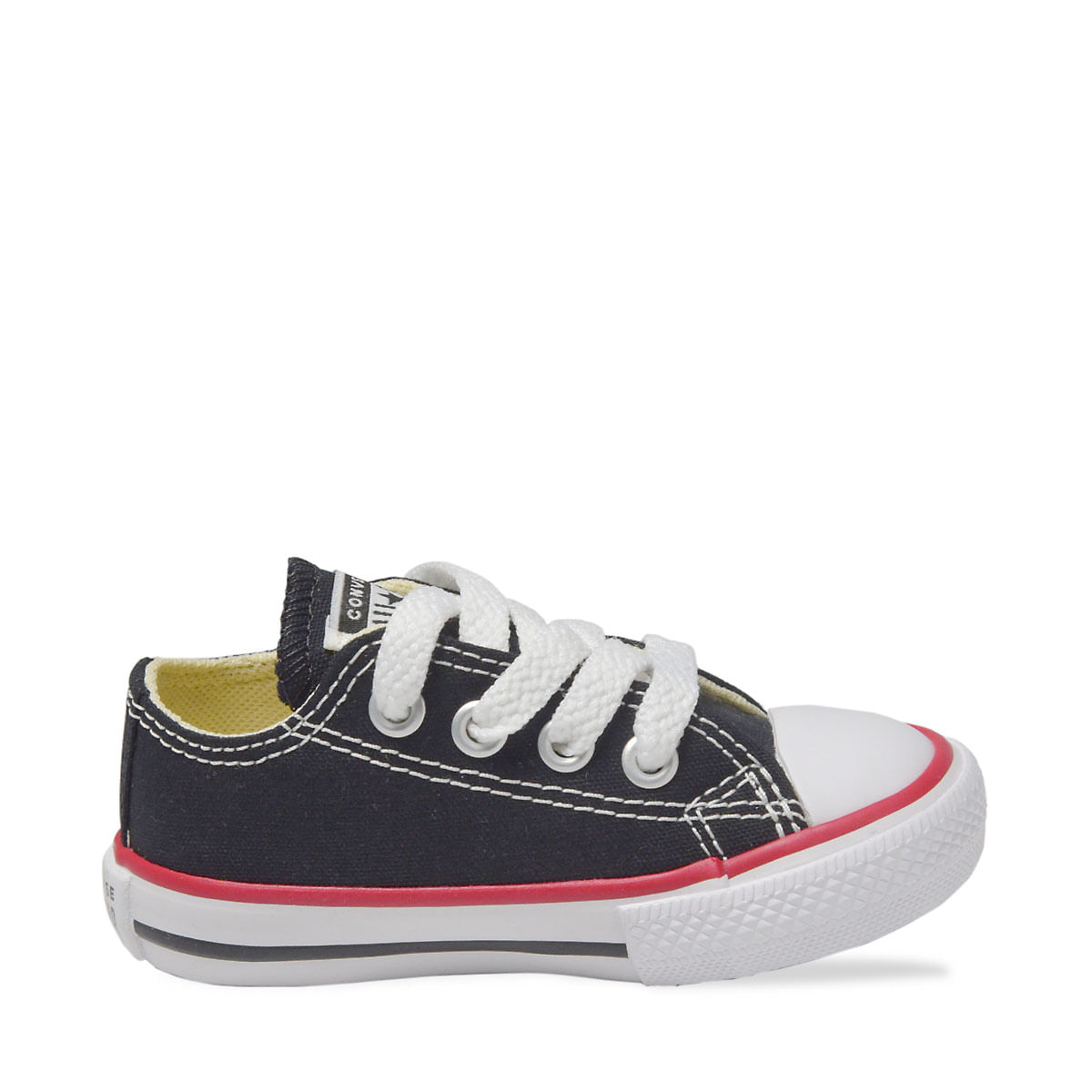 Tênis Converse Chuck Taylor All Star Infantil Preto Vermelho CK00020007 -  Menina Shoes