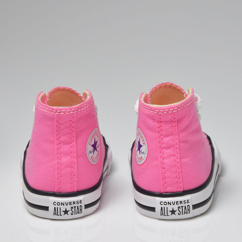 Tênis Converse Chuck Taylor All Star Infantil Rosa Cru Preto Tênis Converse Chuck Taylor All Star Infantil Rosa Cru Preto