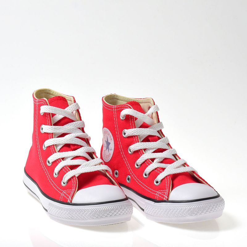Tênis Converse Chuck Taylor All Star Infantil Vermelho Cru Preto CK00040004  - Menina Shoes