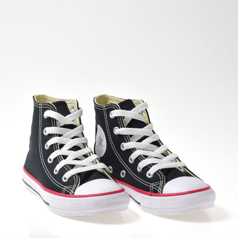 All star preto deals com listra vermelha