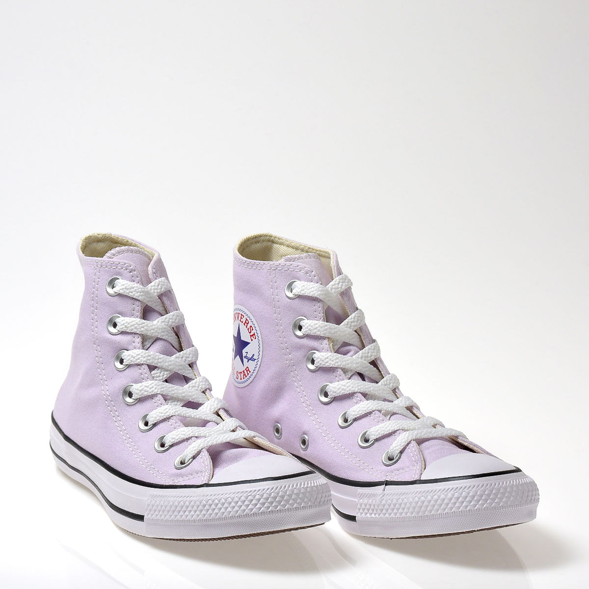 Tenis Converse Chuck Taylor All Star Seasonal Rosa Palido Preto Branco CT04190060 Menina Shoes