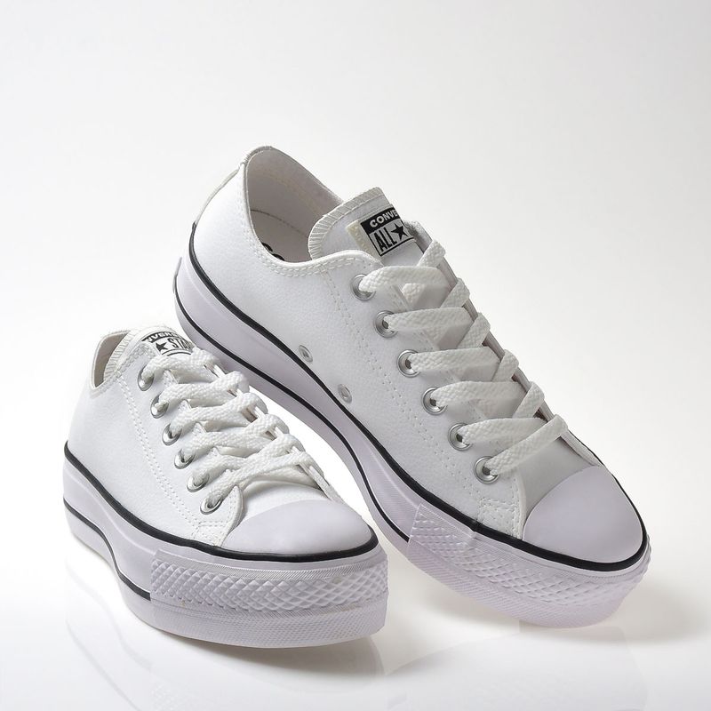 TÊNIS CONVERSE ALL STAR CHUCK TAYLOR PLATAFORMA LIFT BRANCO - TEAHUPOO  SKATE SHOP