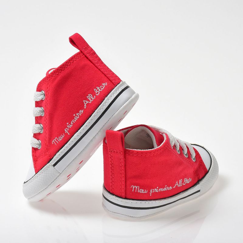 T nis Converse Chuck Taylor All Star Infantil My First Vermelho