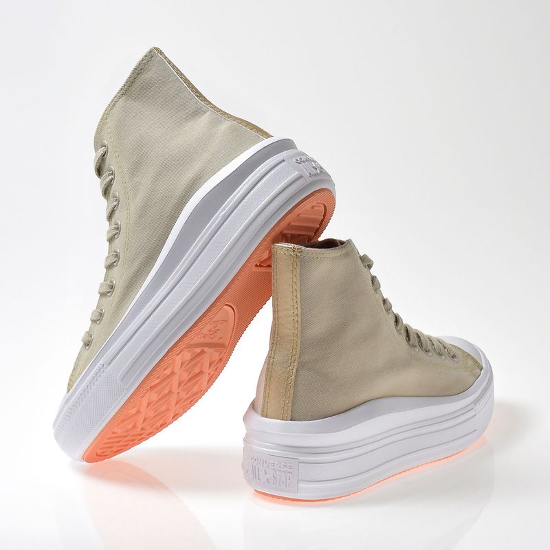 Tênis Converse Chuck Taylor All Star Move Hi Authentic Glam Bege