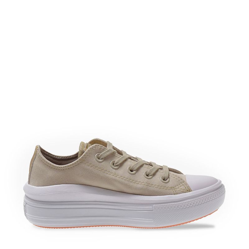 Tênis Chuck Taylor All Star Move Bege Claro Ouro Branco CT16160001 - Menina  Shoes