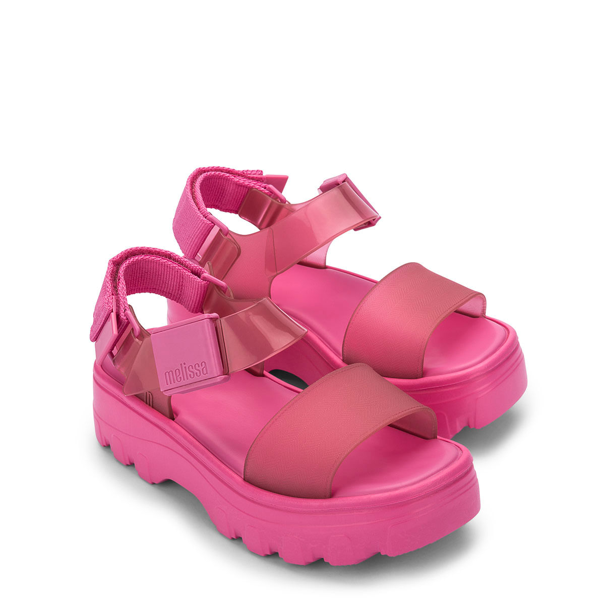 Melissa Kick Off Sandal Rosa Transparente - Menina Shoes