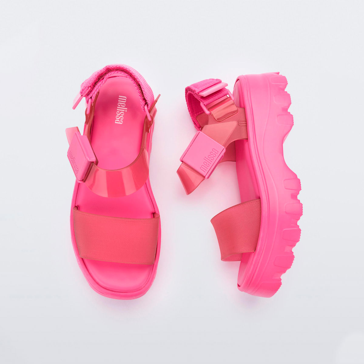 JPG X Melissa 靴　ピンク Melissa Kick Off Sandal Rosa Transparente - Menina Shoes