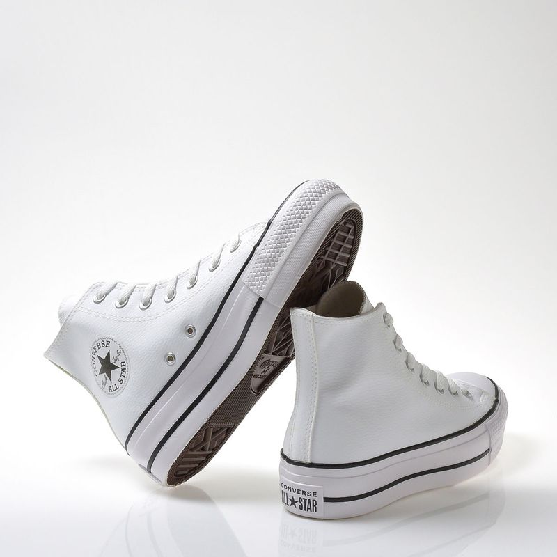 Tênis All Star Converse Feminino - BRANCO/PRETO/BRANCO - Andaraki