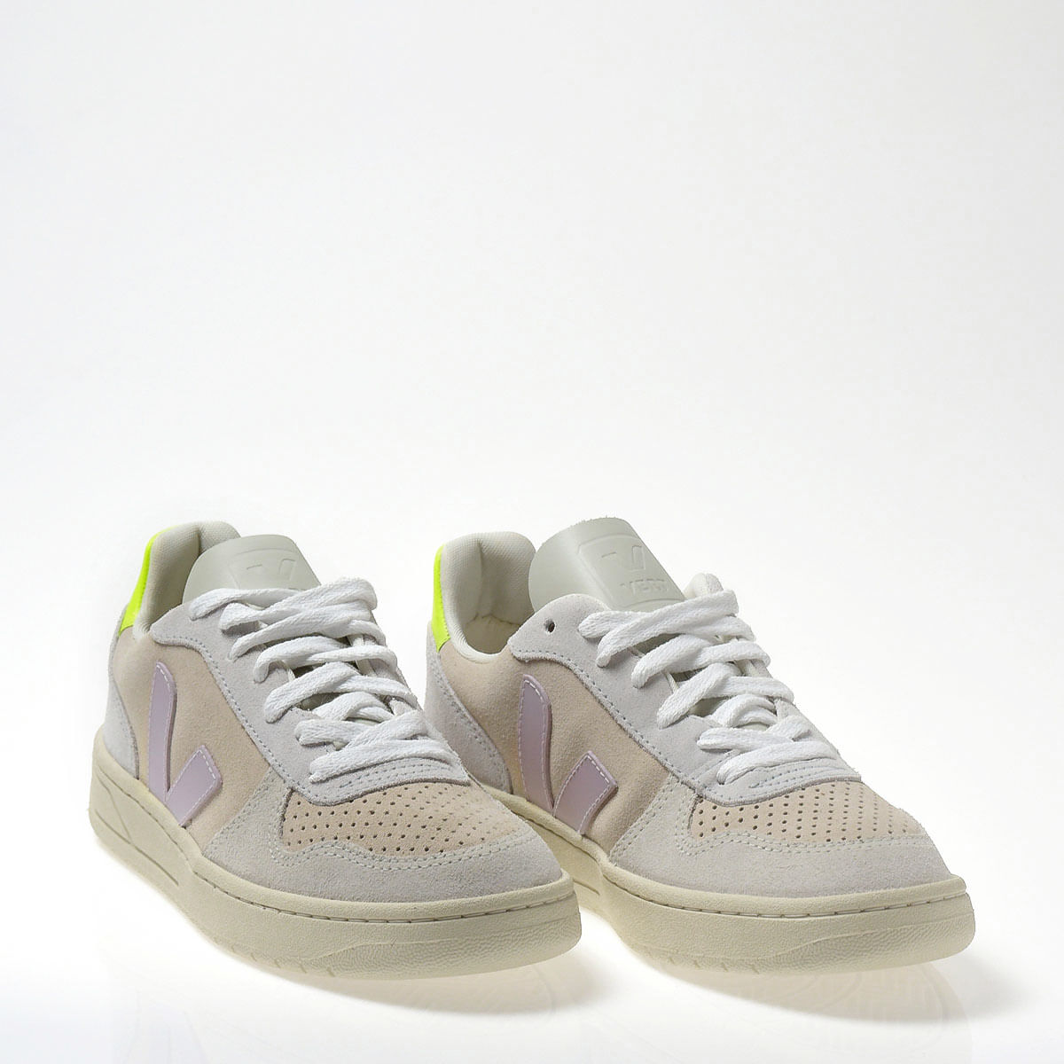 veja v 10 suede multico sable parme