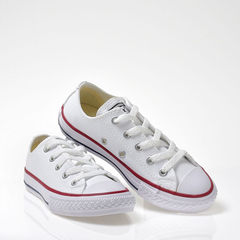 Tênis Converse Chuck Taylor All Star 2v Branco Rosa Morango Branco  CK10020001 - Menina Shoes