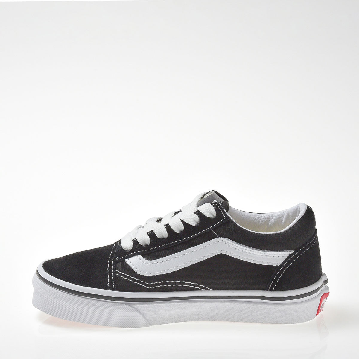 white vans with black logo