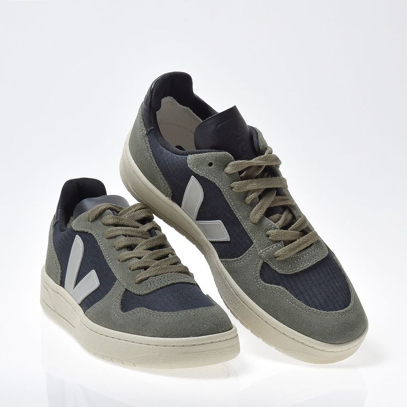 veja v 10 ripstop black oxford grey mud