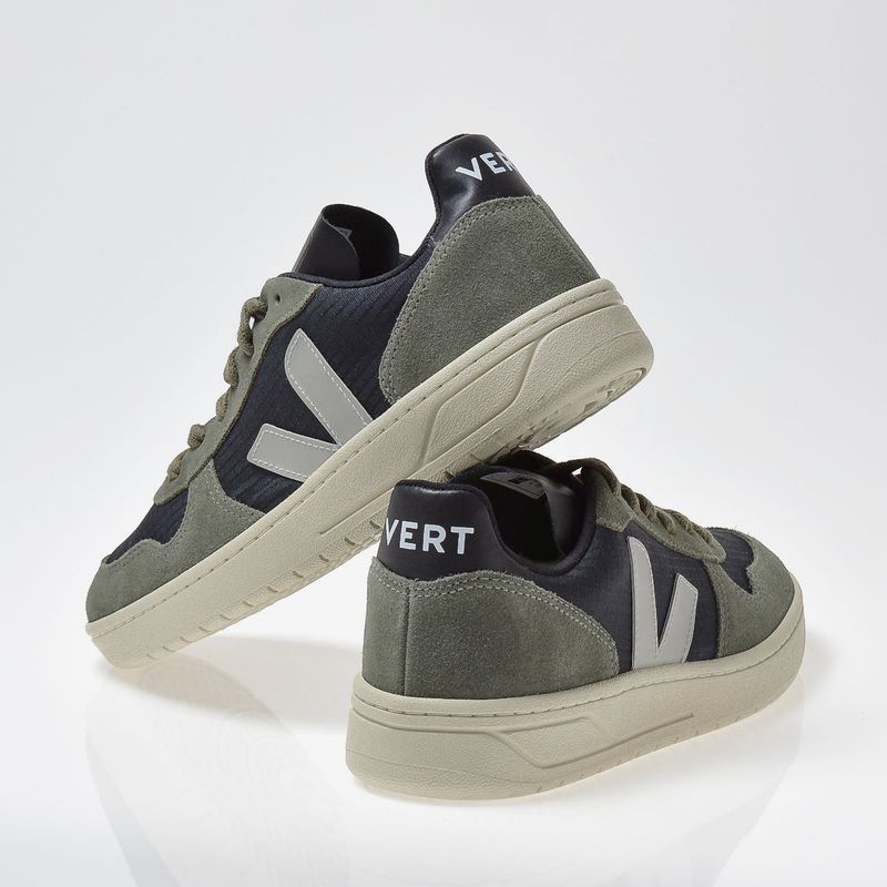 veja v 10 ripstop black oxford grey mud