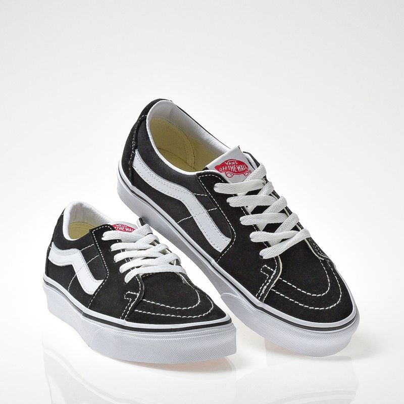 Tênis Vans Sk8Low Black True White VN0A4UUK6BTCASA Menina Shoes
