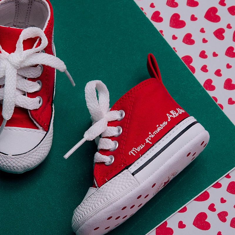 Tênis Infantil Unissex Converse Chuck Taylor All Star Original - CK04200001  - Branco-Vermelho-Marinho - Stop Calçados - As melhores marcas com os  melhores preços.