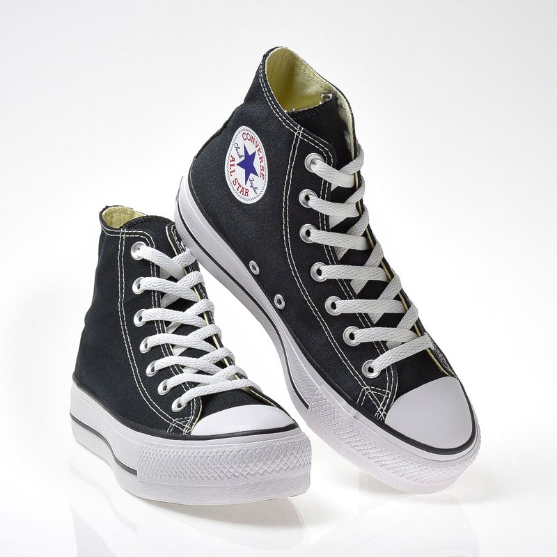 Tênis Chuck Taylor All Star Lift Plataforma Cano Alto Preto Converse CT0494  Tamanho:33