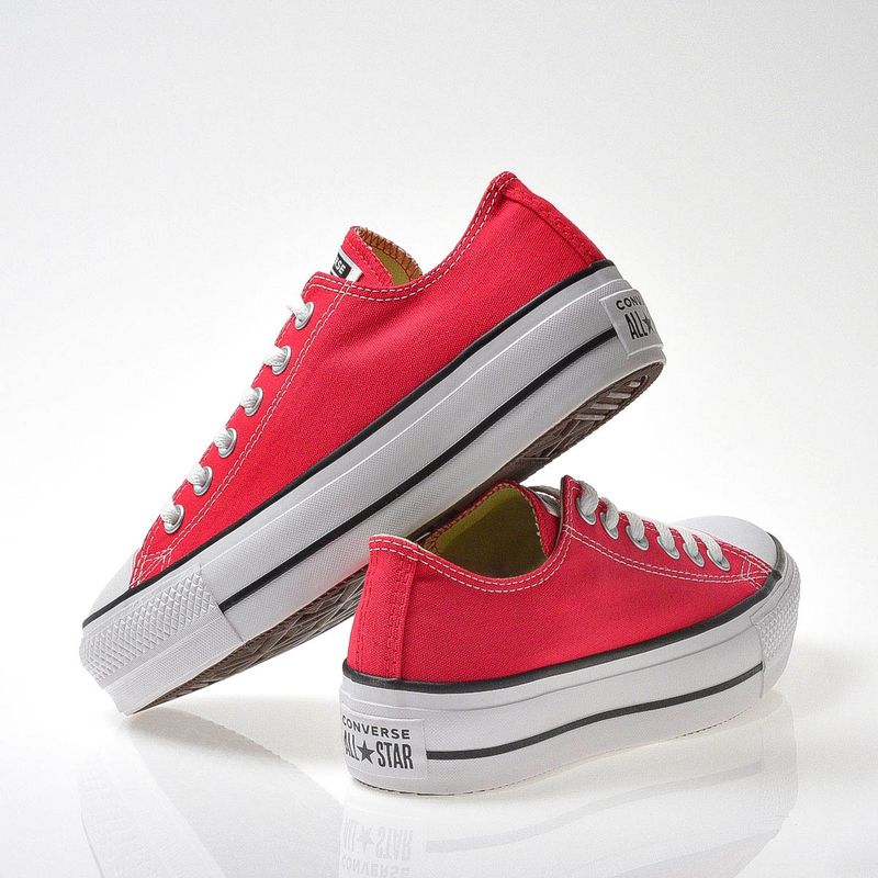 Tênis Converse All Star Chuck Taylor - Preto/Branco/Vermelho