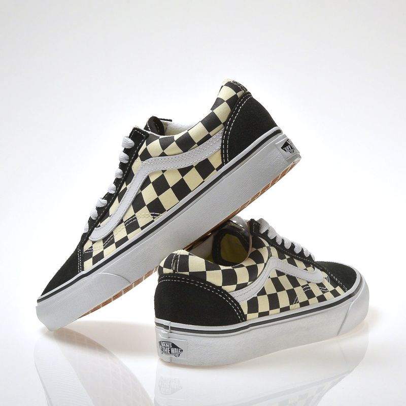 Tênis vans old on sale skool lite checkerboard