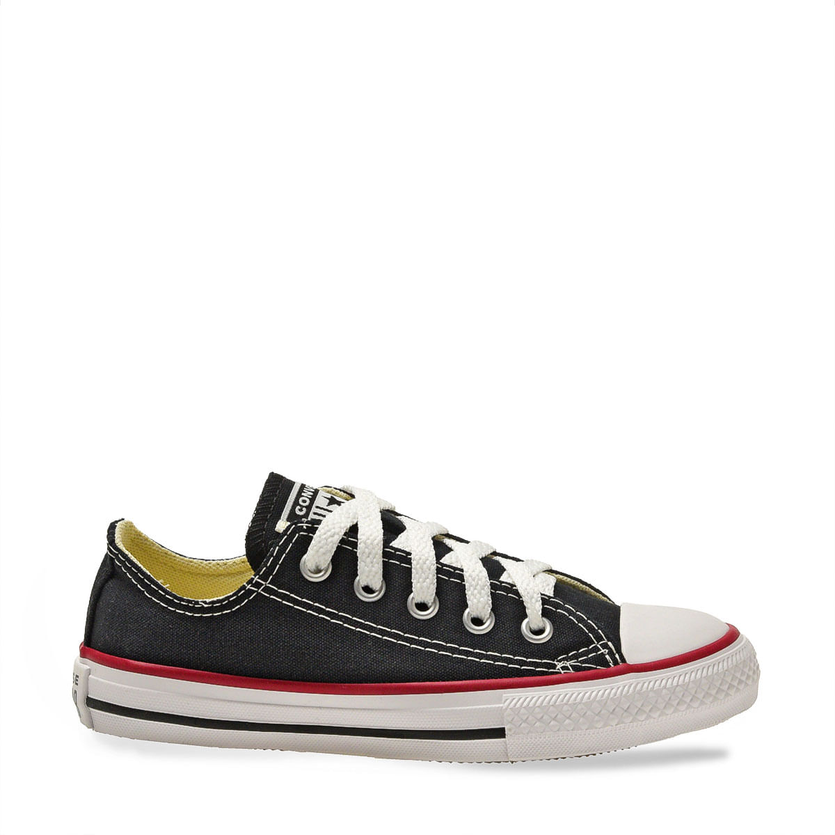 Tênis Converse Chuck Taylor All Star Infantil Preto Vermelho CK00020007 -  Menina Shoes