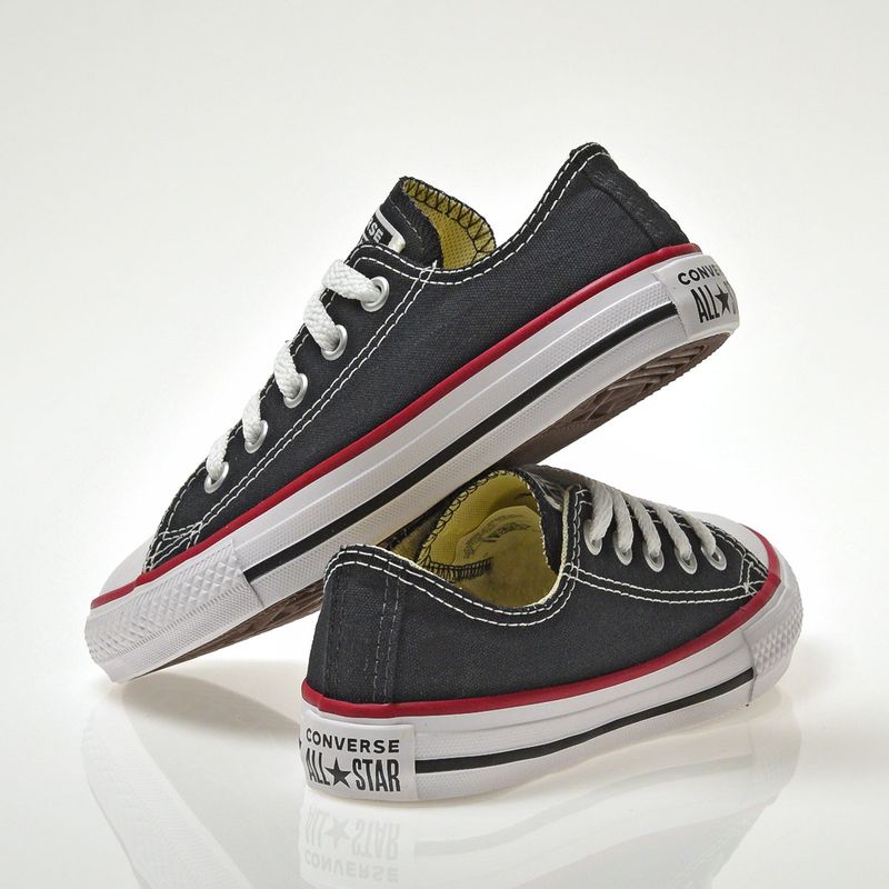 Tênis All Star CK40007 Infantil Preto Vermelho Preto