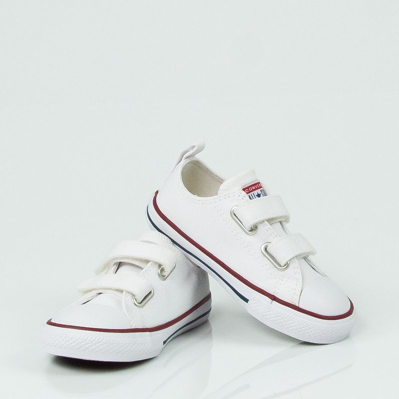 All star branco infantil best sale com velcro