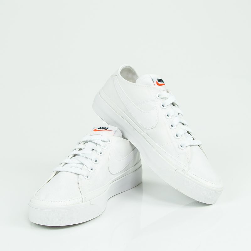 Tênis Nike Court Legacy Canvas Casual Feminino Branco