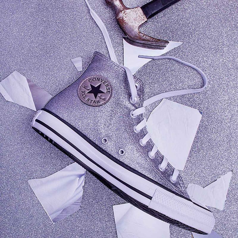 Tênis Converse Chuck Taylor All Star Cano Alto Glitter - Feminino