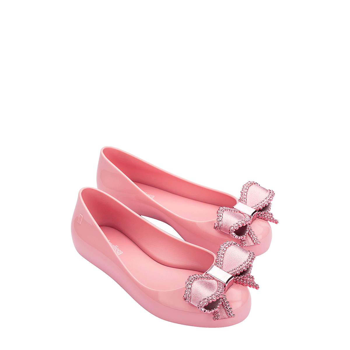 Mini Melissa Sweet Love Iv Rosa Metalizado 33887 Menina Shoes