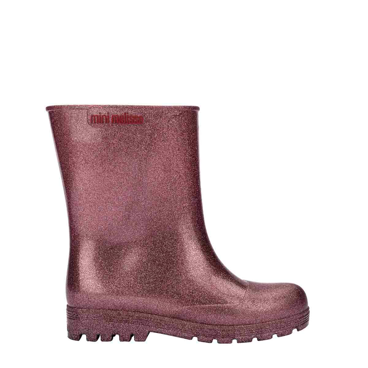 MINI MELISSA: WELLY SLIP IN RAINBOOTS - PEARLY BLUE