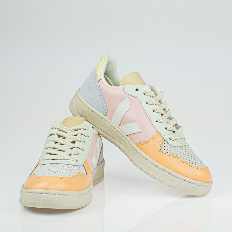 VX0203199A-Tenis-Vert-V-10-Leather-Petale-White-Multico-variacao4