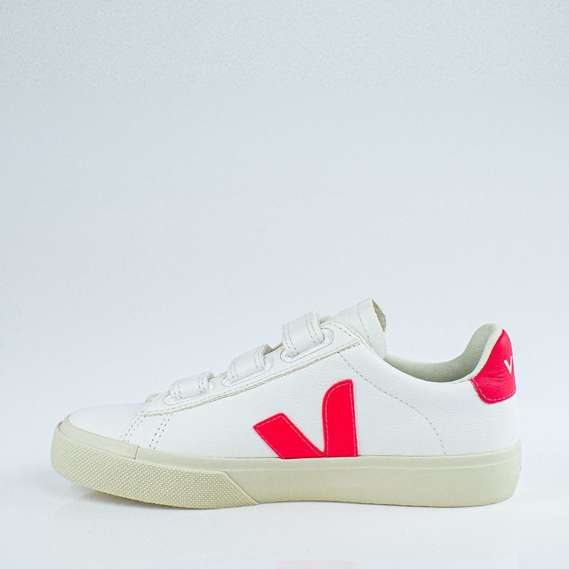 Tênis Vert Recife Logo Chromefree Leather Extra White Rose