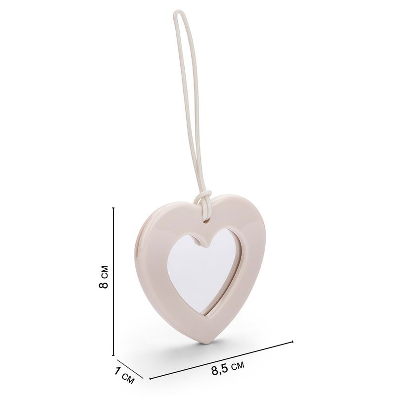 34388-MELISSA-KEYRING-HEART-MIRROR-BEGE-VARIACAO4