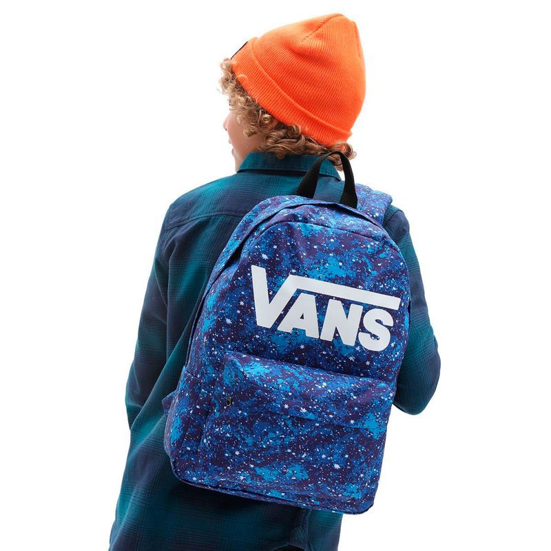 Mochila Vans New Skool Backpack Boys Galatic Glow VN0002TLZBA Menina Shoes