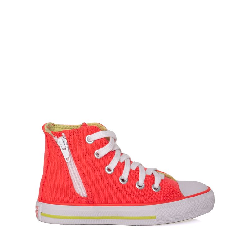 Tênis Converse Chuck Taylor All Star Infantil Laranja Chama Azul Alma  Branco CK10070009 - Menina Shoes