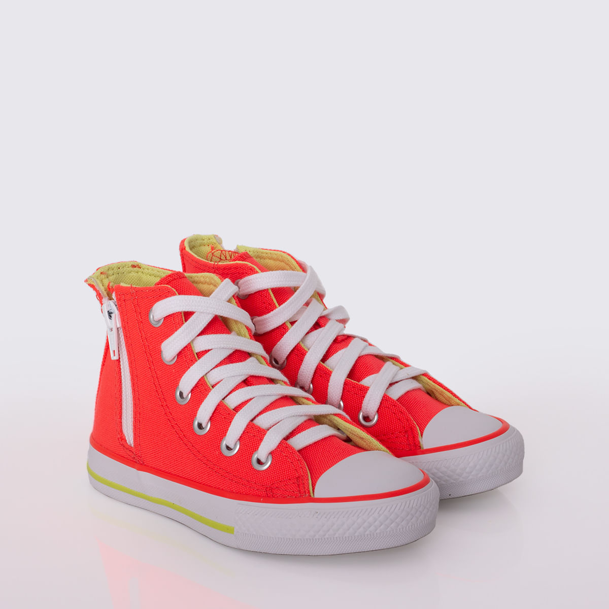 Tênis Converse Chuck Taylor All Star Infantil Laranja Chama Azul Alma  Branco CK10070009 - Menina Shoes