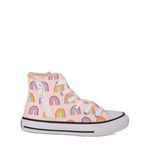 Tênis Converse Chuck Taylor All Star 2v Branco Rosa Morango Branco  CK10020001 - Menina Shoes