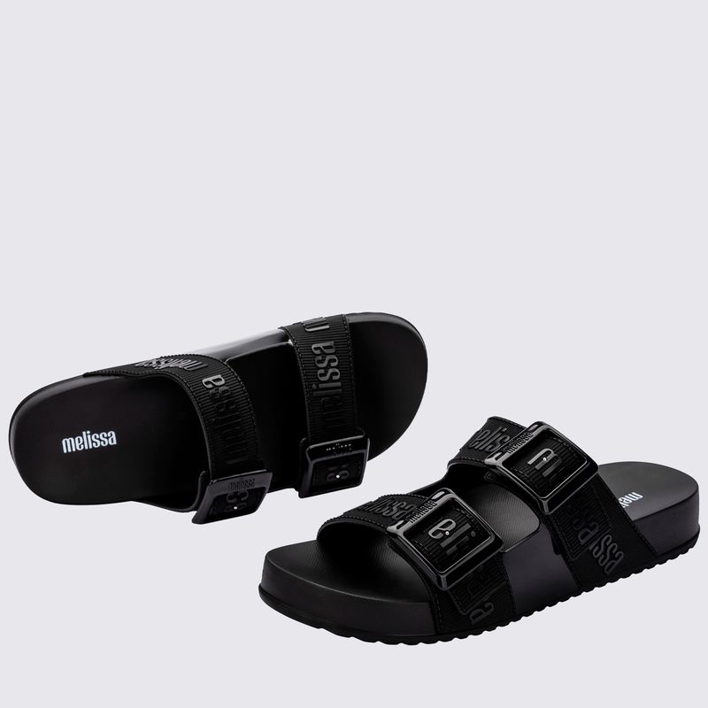 Melissa Cozy Slide M-Lover Preto - Menina Shoes