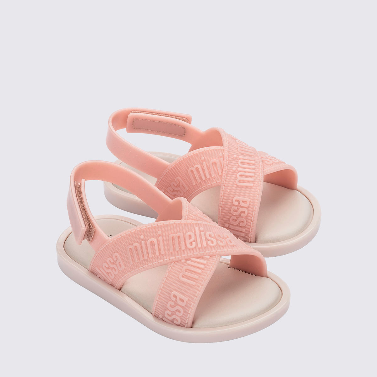 Mini Melissa M Lover Sandal Baby Bege Rosa - Menina Shoes