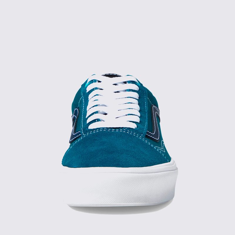 Tênis Vans Old Skool Comfycush Multi Block Blue Coral Black