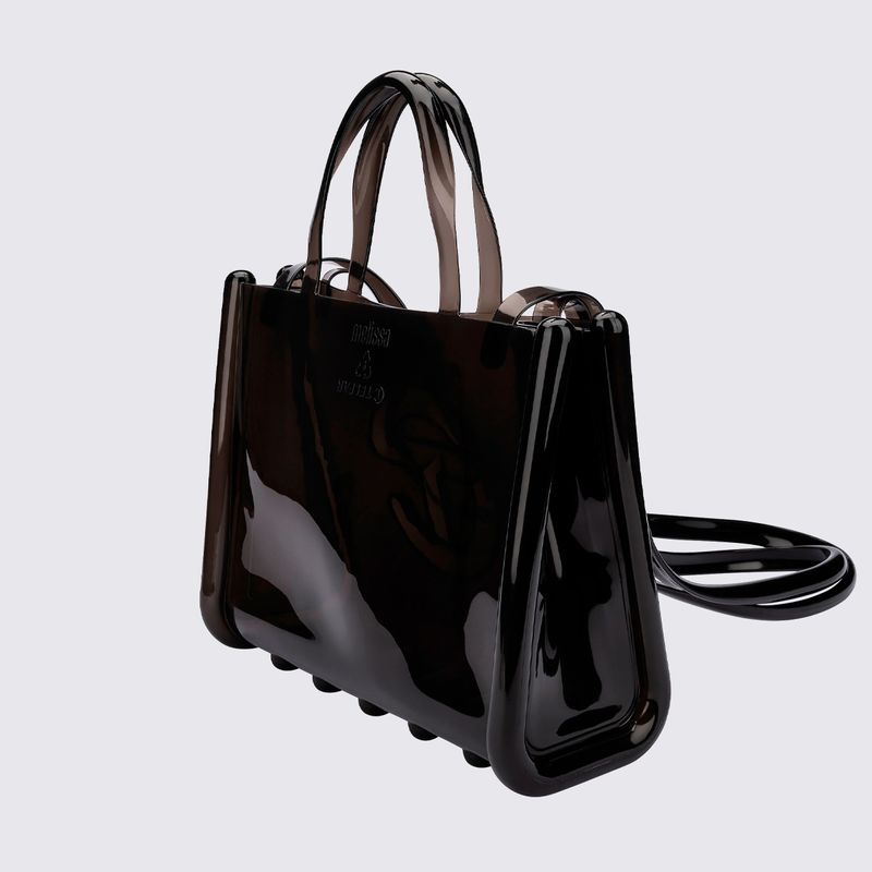 Melissa X Telfar Medium Jelly Shopper Preto Transparente