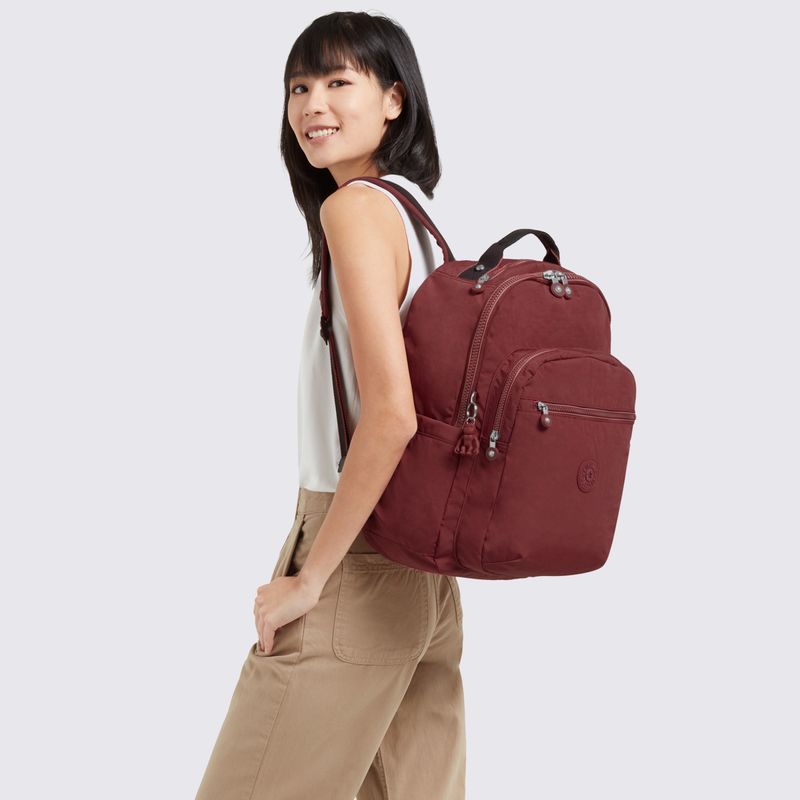 Mochila Kipling Seoul Vinho I5210A1N Menina Shoes