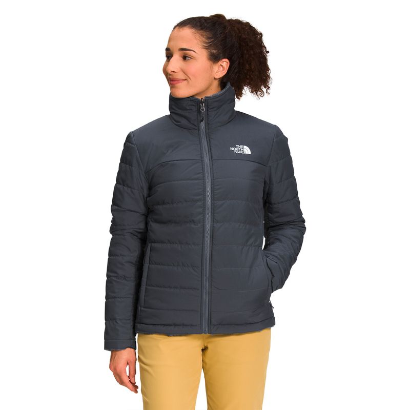 Jaqueta The North Face Mossbud Insulated Reversible Cinza - Menina