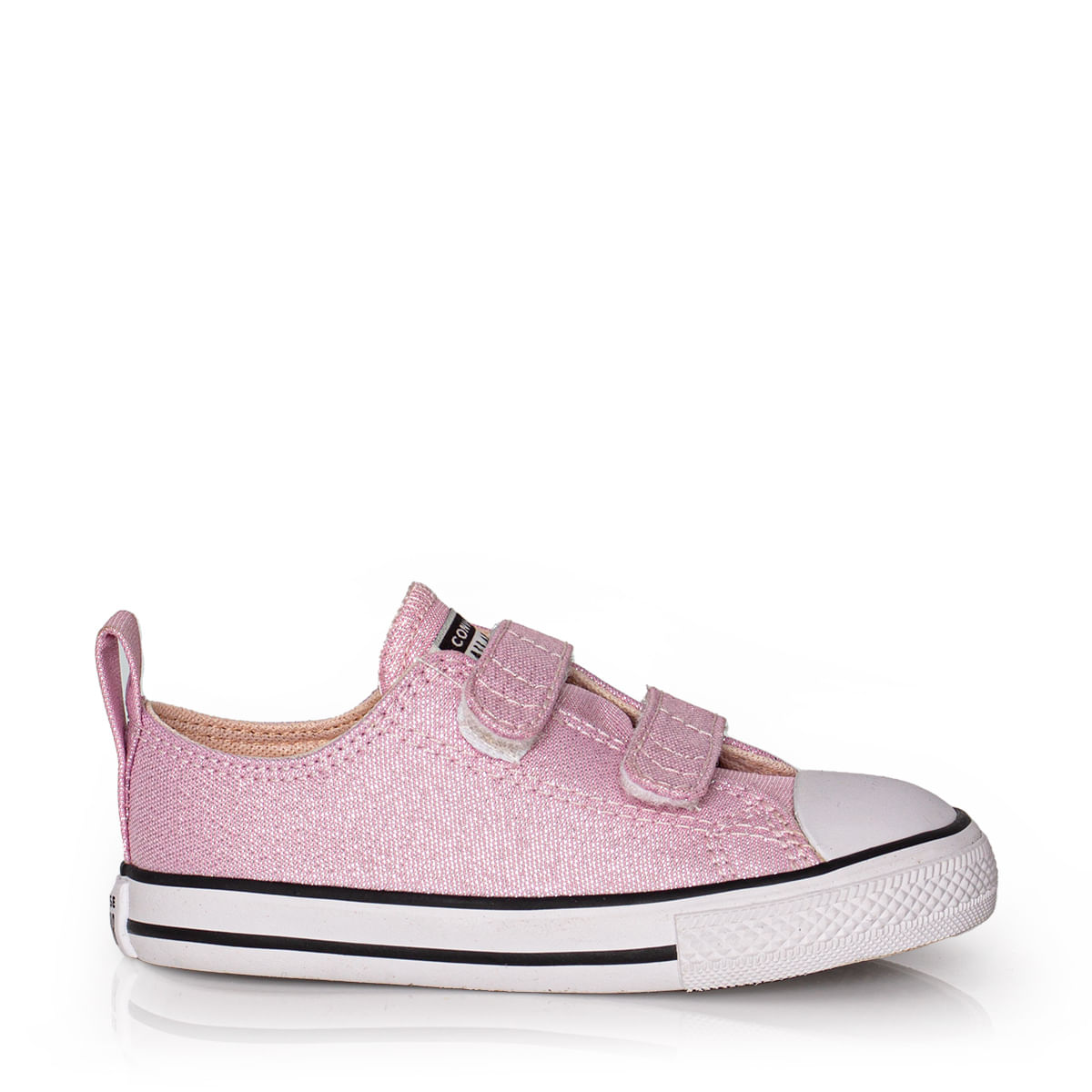 Tênis Converse Chuck Taylor All Star 2v Branco Rosa Morango Branco  CK10020001 - Menina Shoes