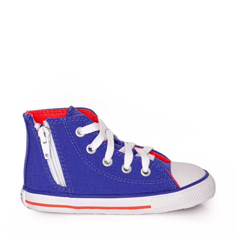 Tênis Converse Chuck Taylor All Star Infantil Laranja Chama Azul Alma  Branco CK10070009 - Menina Shoes